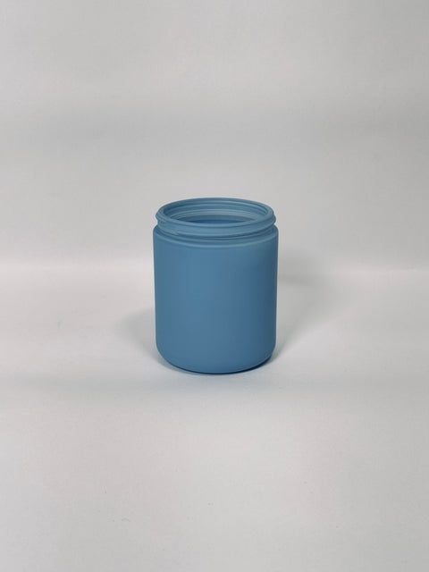 9oz Chambray Blue Straight Sided Jar - 70/400 Continuous Thread (Jar Only)