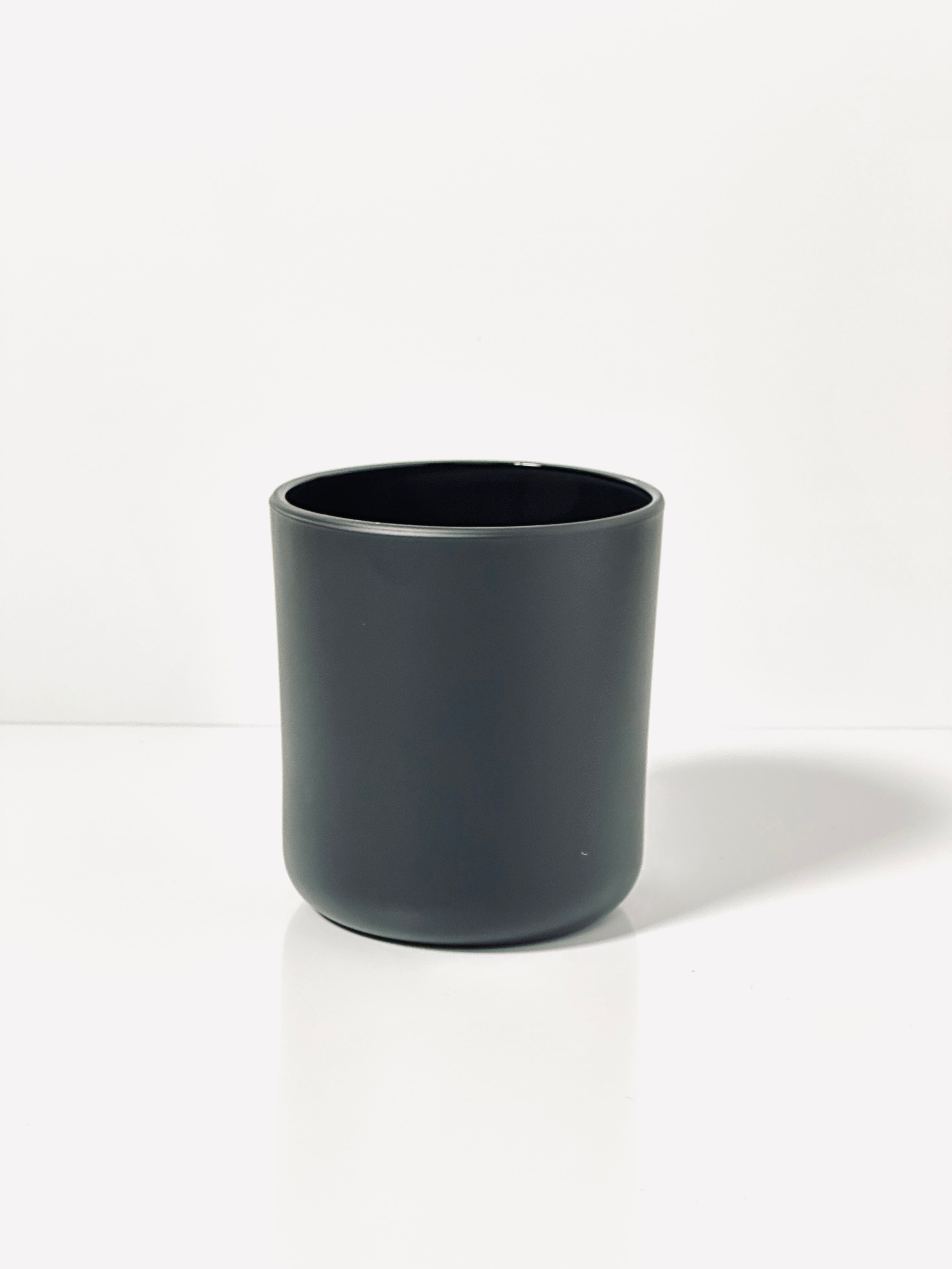 Black Matte Straight-Sided Tumbler Jar - 10 oz. (Case of 12)