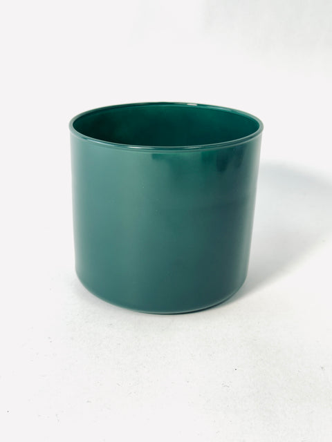 17 oz 3-Wick Glossy Christmas Green Tumbler Jar