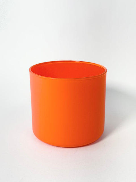 17 oz 3-Wick Matte Red Orange Tumbler Jar