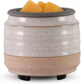 Pre-Order White/Beige with Beige Trim Wax Warmer With Silicone Dish - Peach State Candle Supply