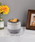 Pre-Order Blue/Beige with Beige Trim Wax Warmer With Silicone Dish - Peach State Candle Supply