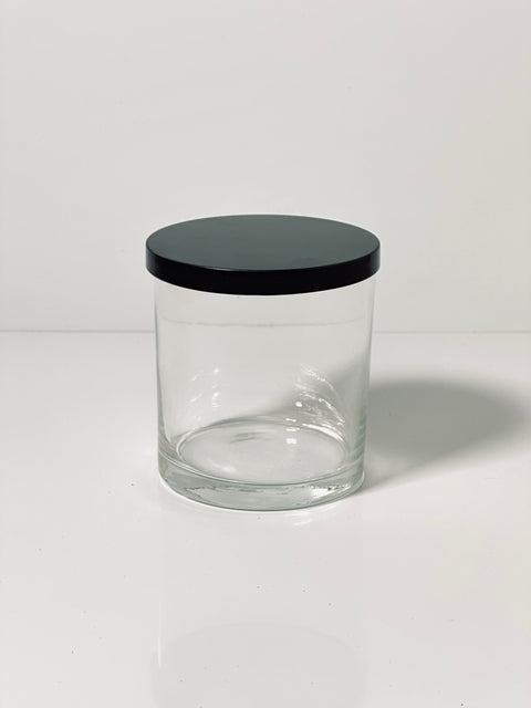 Matte Black Straight Sided Tumbler Candle Jars